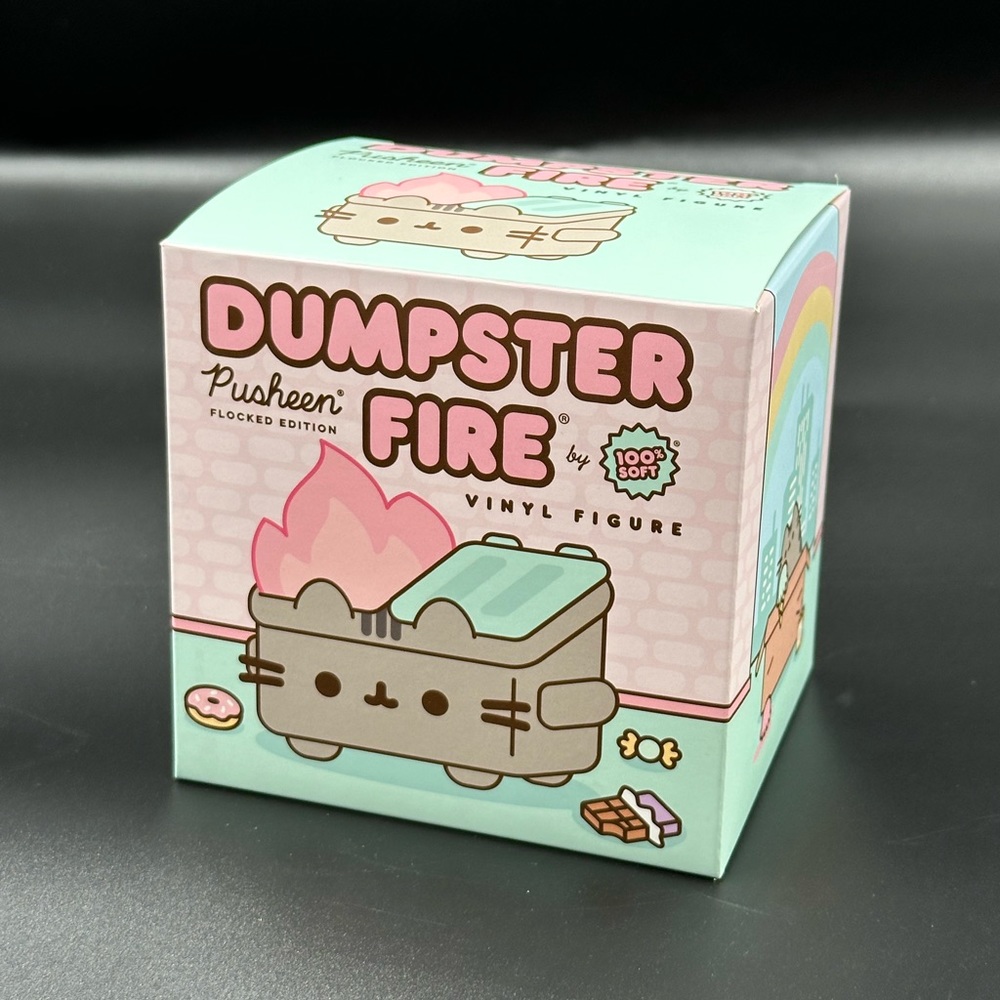 Pusheen Dumpster Fire Vinyl Figure 100% Soft
